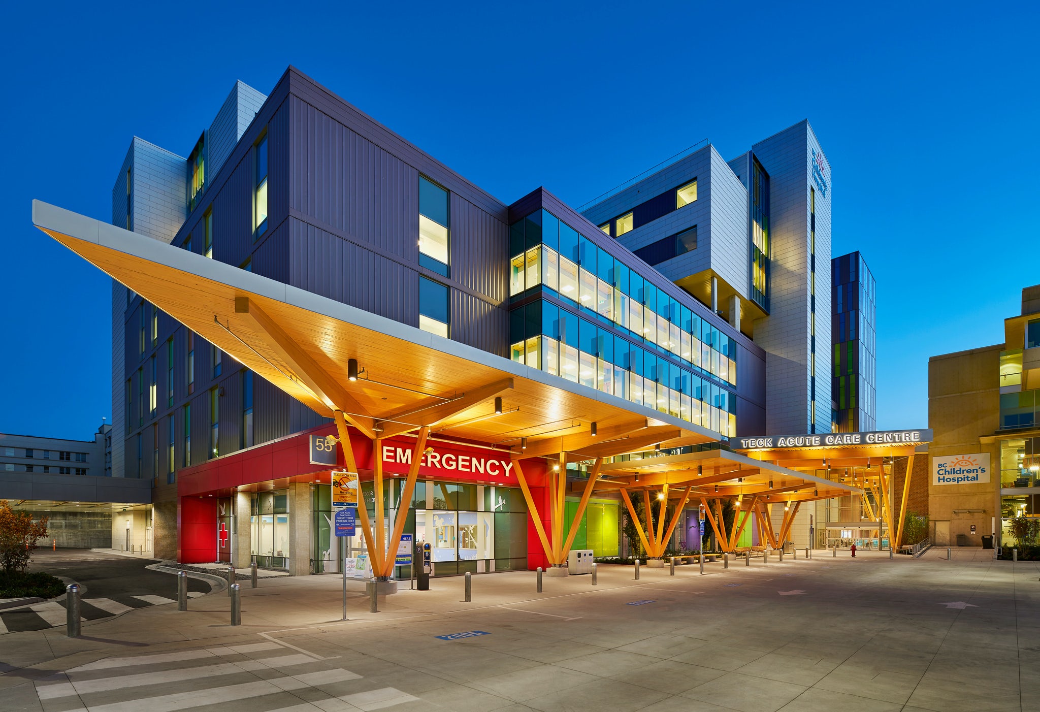 Exterior of BC Childrens and Women's Hospital