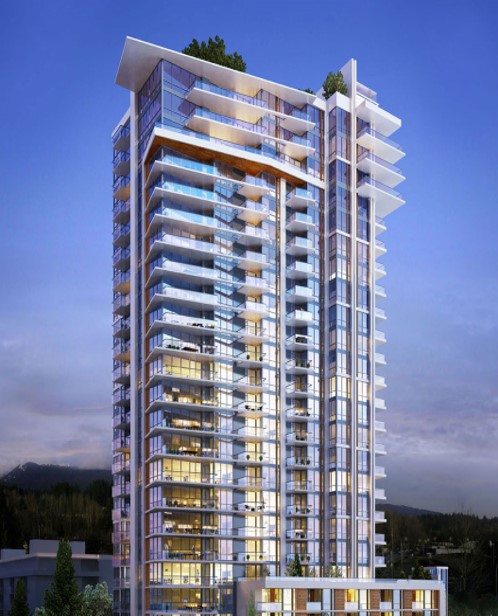 Condo building design mockup