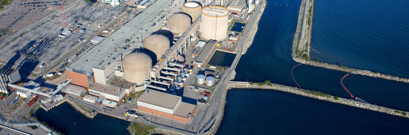 Aerial view of Pickering Nuclear Generating Station